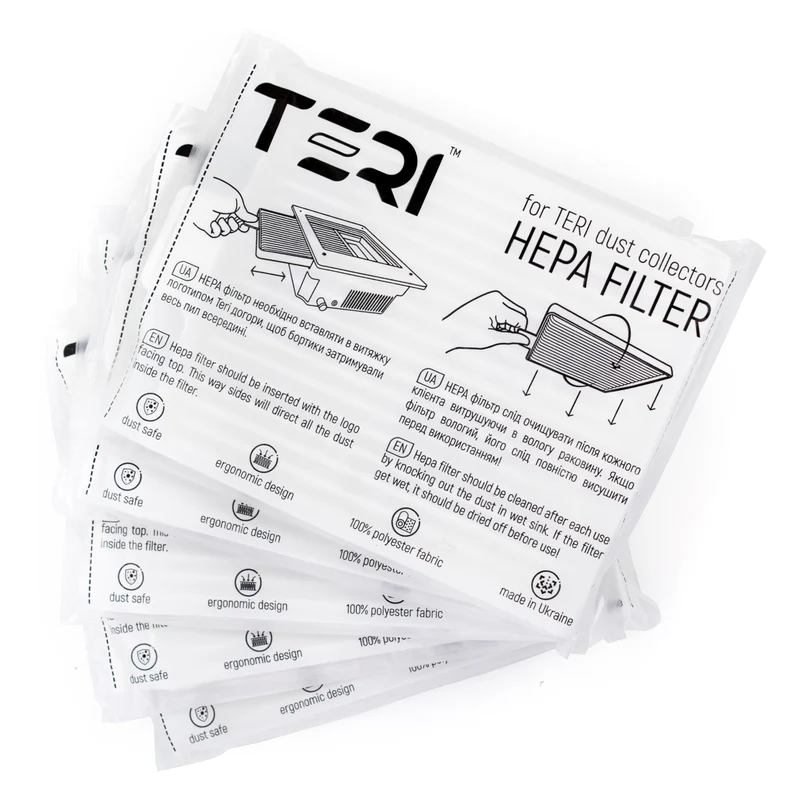 Pack 5 filtres HEPA universels Teri