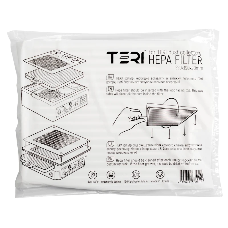 Filtre HEPA universel pour aspirateurs Teri