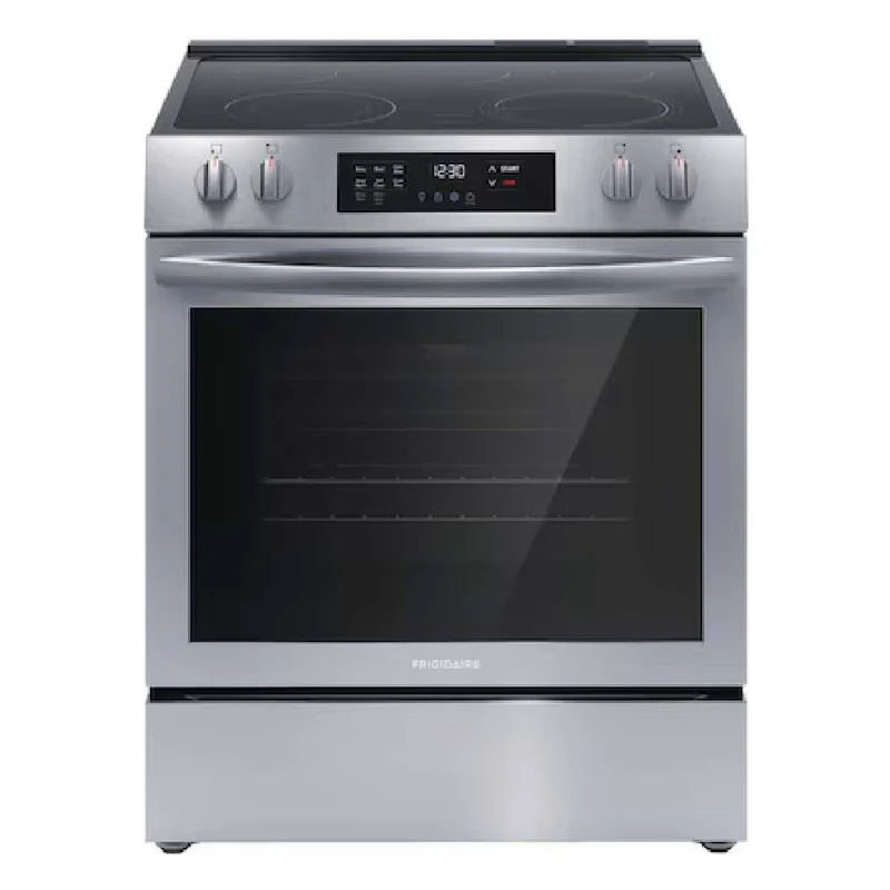 Cuisinière électrique 30 po, 5,3 pi³ Inox avec Élément EvenTemp™, SpaceWise® et Convection