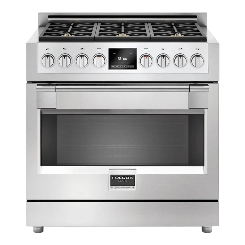 Cuisinière biénergie 36 po, 5,7 pi³ Inox avec Brûleurs Crescendo et Convection double - Sofia Pro