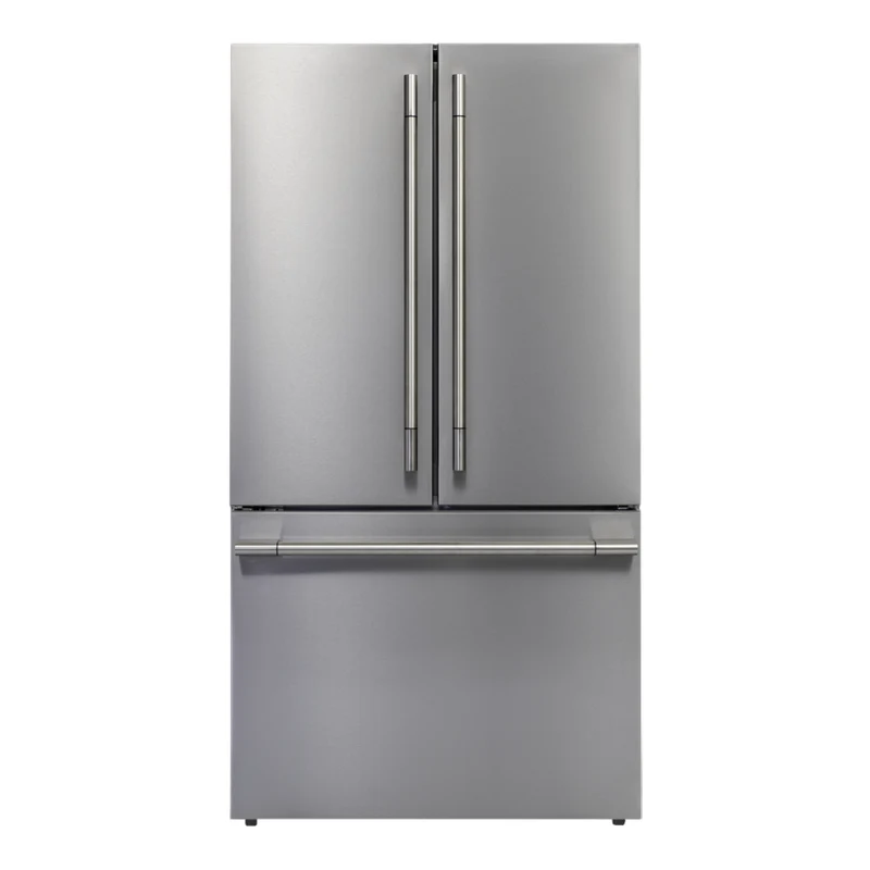Réfrigérateur porte française à profondeur comptoir 36 po, 20,3 pi³ 3 portes Inox avec machine à glaçons