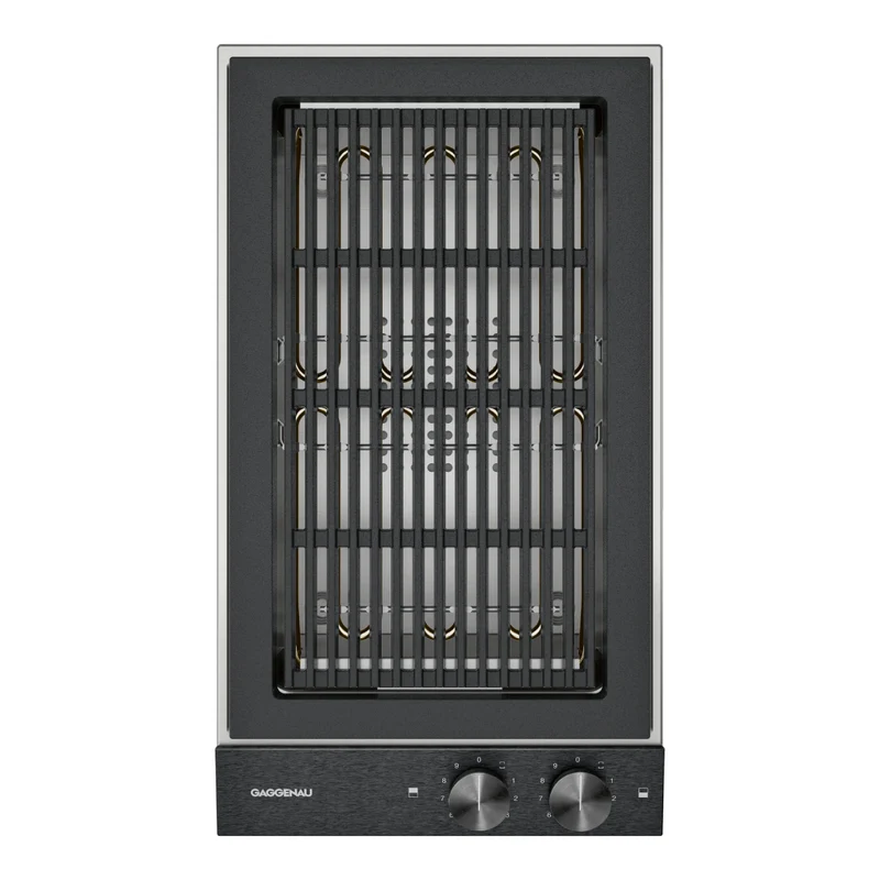 Plaque de cuisson avec gril électrique 11 po, Inox avec des pierres de lave intégrées - Série 200