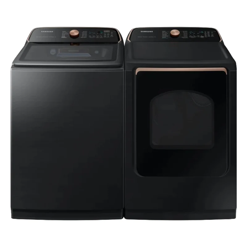 Ensemble de buanderie 27 po, 6,2 pi³ / 7,4 pi³ Inox noir - Série 7500/7550