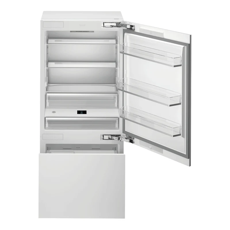 Réfrigérateur encastrable à congélateur inférieur 36 po, 19,8 pi³ - Panneau requis avec machine à glaçons - Série Professional