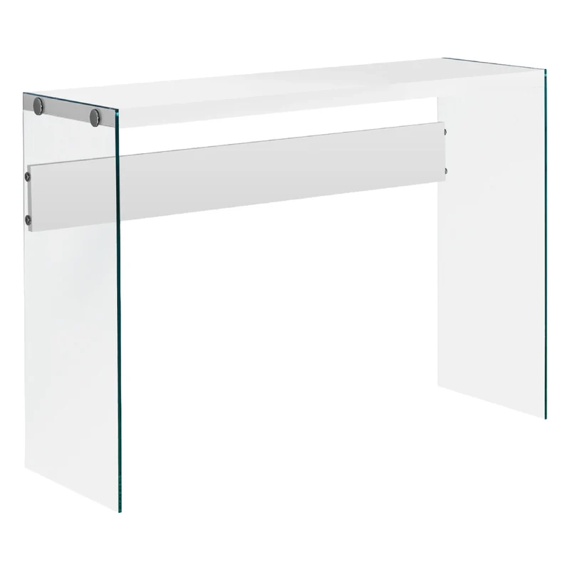 Table console en MDF/stratifié et verre trempé - I 3055-3232-3288
