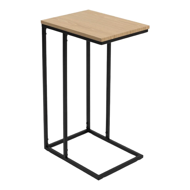 Table d'appoint en bois et métal noir - Hatley
