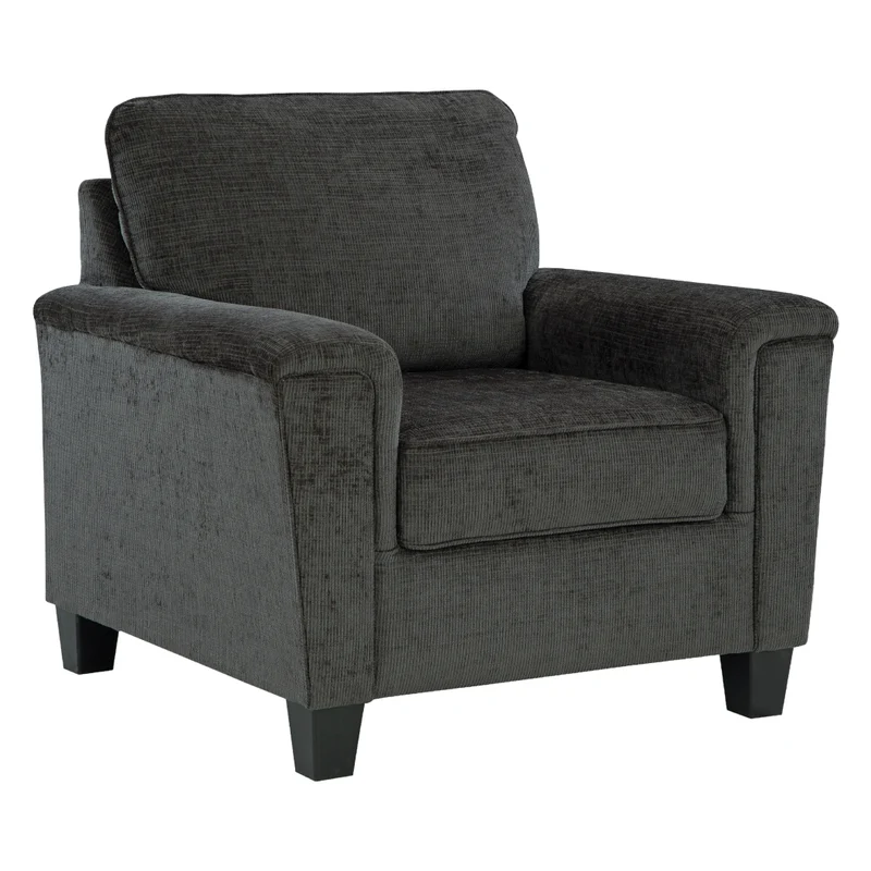 Fauteuil en tissu noir - Erinslane
