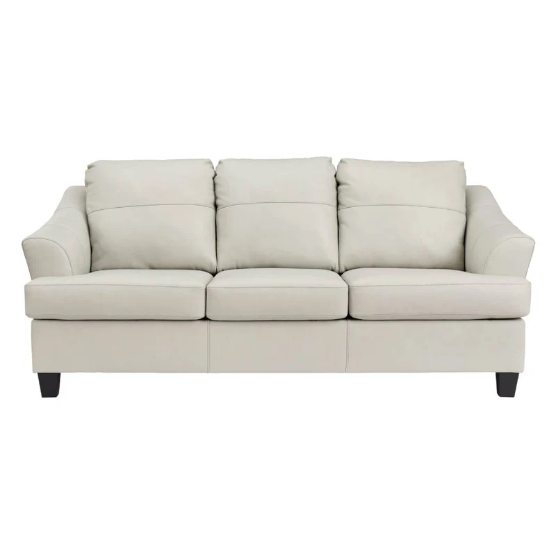 Sofa en cuir blanc coconut - Genoa