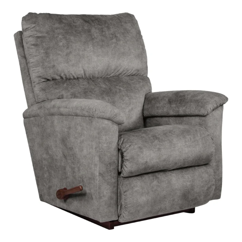 Fauteuil berçant et inclinable en tissu gris - Brooks