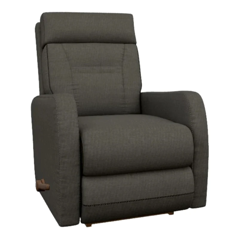 Fauteuil berçant et inclinable en tissu gris foncé - Lennon