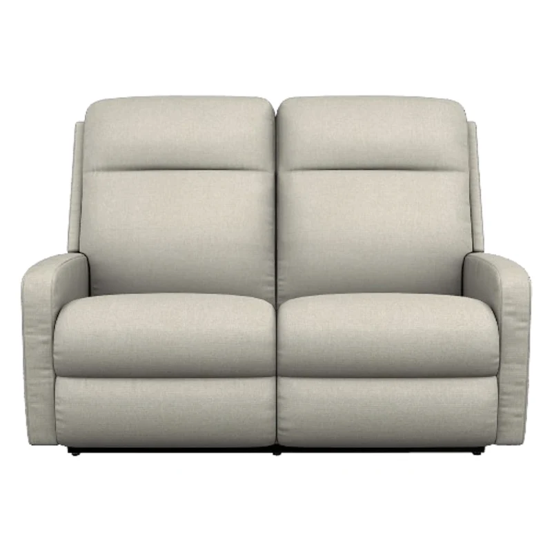 Causeuse inclinable motorisée en tissu beige avec soutien lombaire - Finley