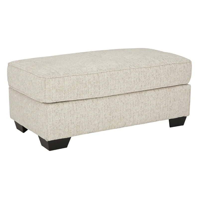 Ottoman en tissu beige pâle - Heartcort