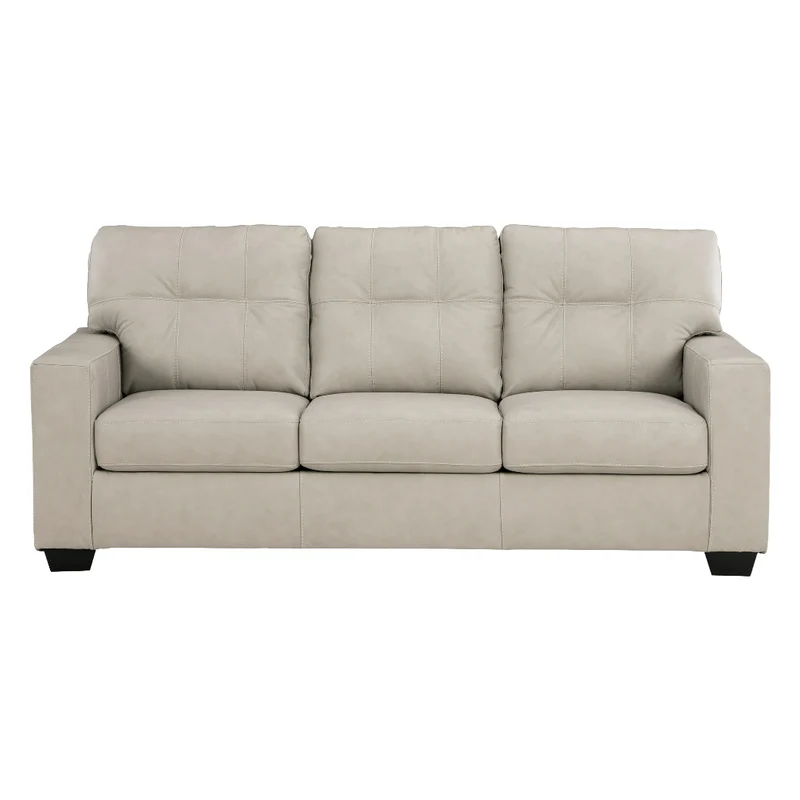 Sofa en cuir beige pâle - Santorine
