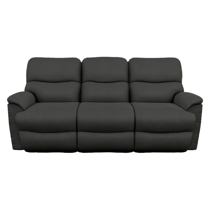 Sofa inclinable aspect cuir noir - Trouper