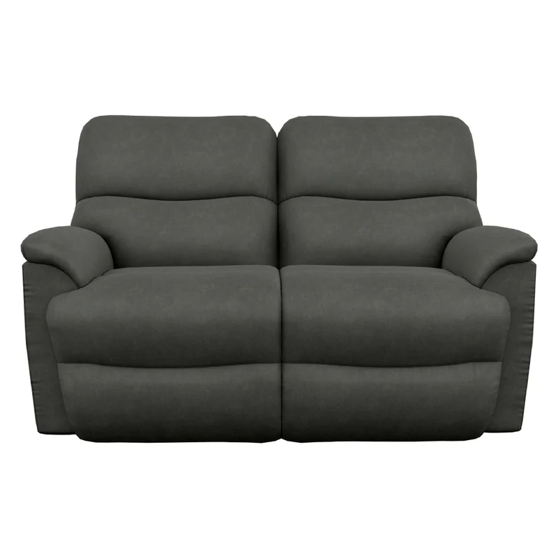 Causeuse inclinable aspect cuir noir - Trouper