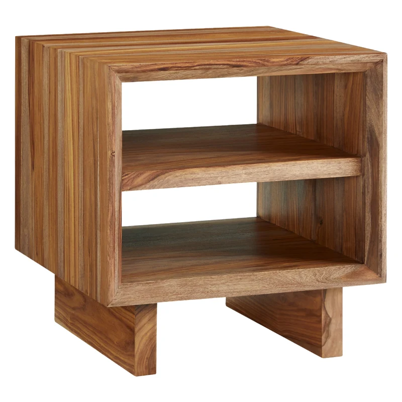 Table de bout en bois/MDF brun naturel - Dressonni