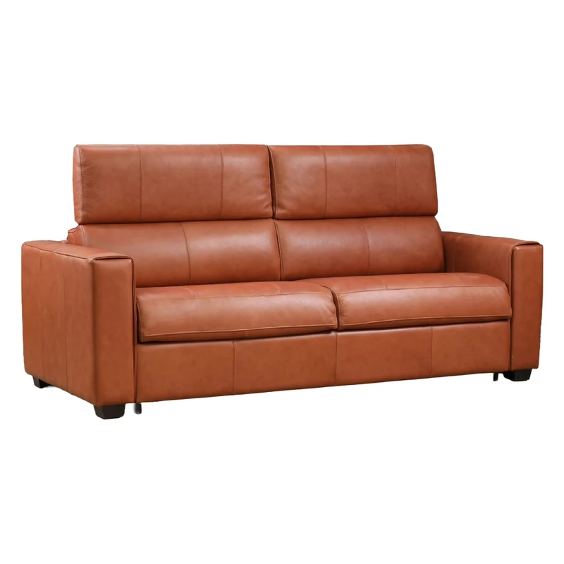 Sofa-lit en cuir avec matelas 60 po - Dream