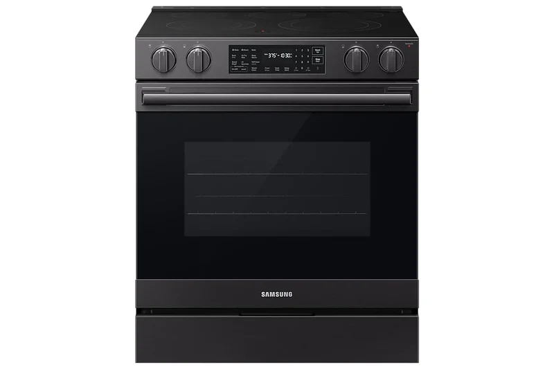 Cuisinière électrique encastrable 30 po, 6,3 pi³ Noir mat avec Convection véritable et Air Fry Max Pro