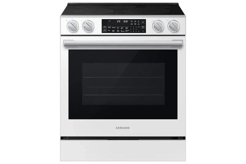 Cuisinière électrique encastrable 30 po, 6,3 pi³ Blanc avec Convection véritable, Air Fry et Wi-Fi