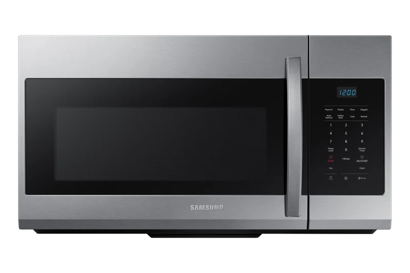 Micro-ondes à hotte intégrée 30 po, 1,7 pi³ Inox avec une puissance de 1000W