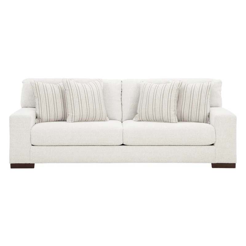 Sofa condo en tissu Next-Gen Nuvella blanc avec coussins - Bethley