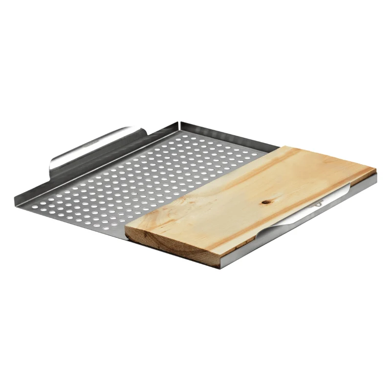 Plateau de cuisson multifonctionnel avec planche de cèdre