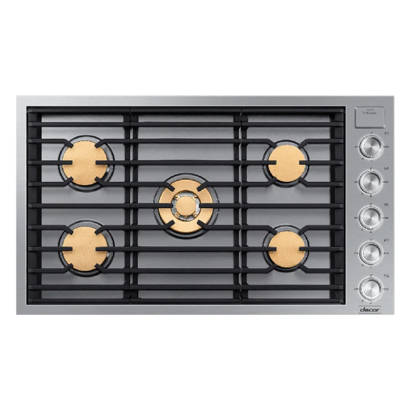 Plaque de cuisson au gaz 36 po à 5 brûleurs avec brûleurs SimmerSear à double vanne