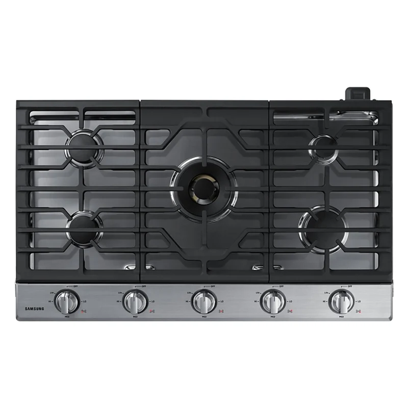 Plaque de cuisson au gaz 36 po à 5 brûleurs avec brûleur double et Wi-Fi