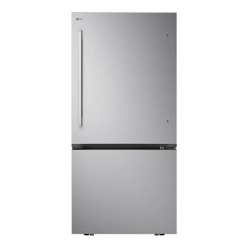Réfrigérateur à congélateur inférieur 33 po, 25,5 pi³ Inox avec compresseur intelligent et Wi-Fi
