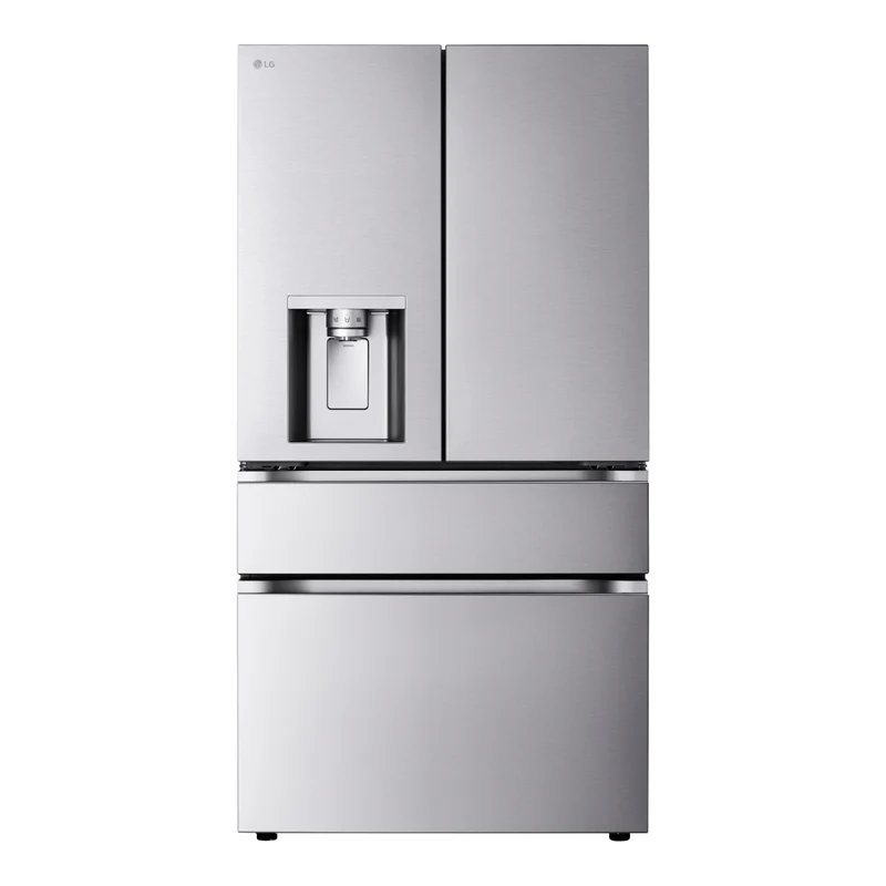 Réfrigérateur à portes françaises 36 po, 29 pi³ 4 portes Inox avec Distributeur d'eau/glacons, Mini Craft Ice™ et Wi-Fi