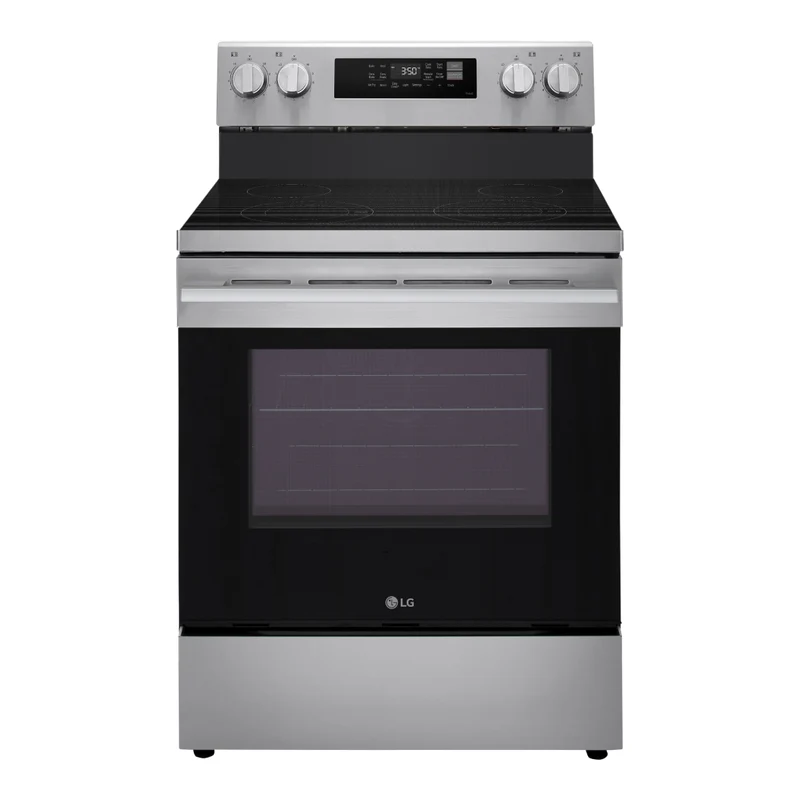 Cuisinière électrique 30 po, 6,3 pi³ Inox avec Convection Probake®, Air Fry et EasyClean