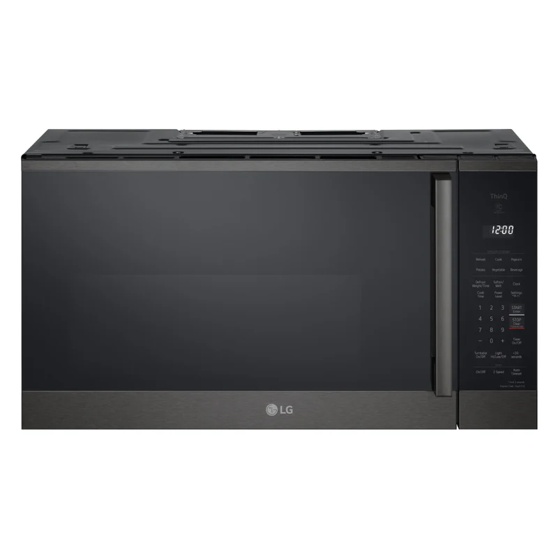 Micro-ondes à hotte intégrée 30 po, 1,8 pi³ Inox noir avec WideView, EasyClean® et Wi-Fi