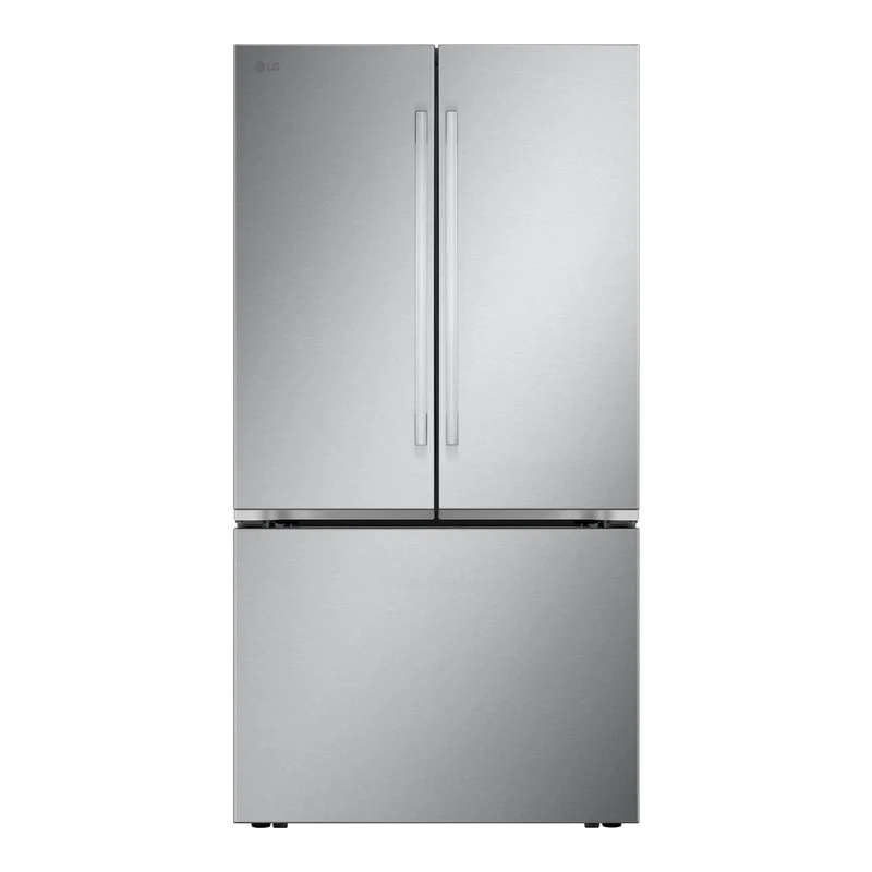 Réfrigérateur à portes françaises, profondeur comptoir 36 po, 32 pi³ 3 portes Inox avec Distributeur d'eau interne et Wi-Fi