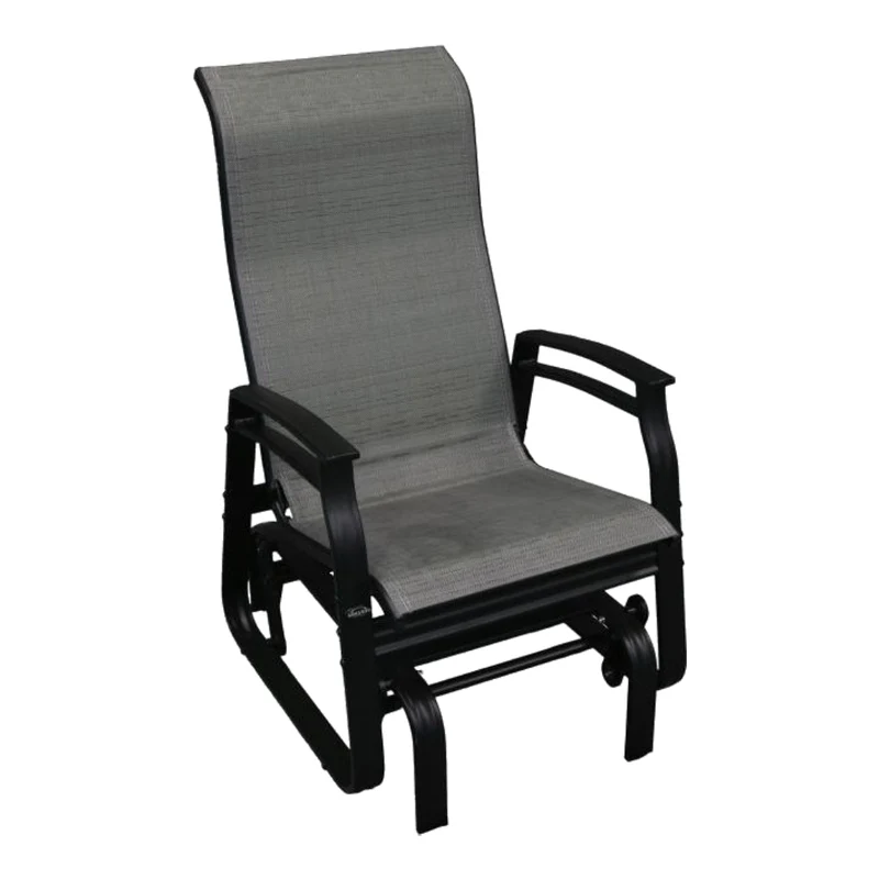 Chaise berçante en tissu avec une structure en aluminium - Kaza