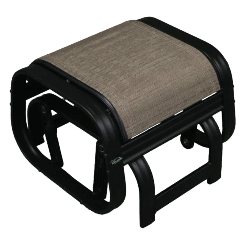 Repose-pieds berçant en tissu avec une structure en aluminium - Kaza