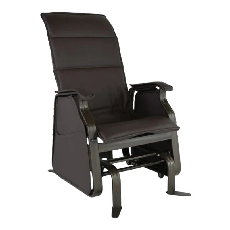 Chaise berçante autobloquante en tissu avec une structure en aluminium - Luxe