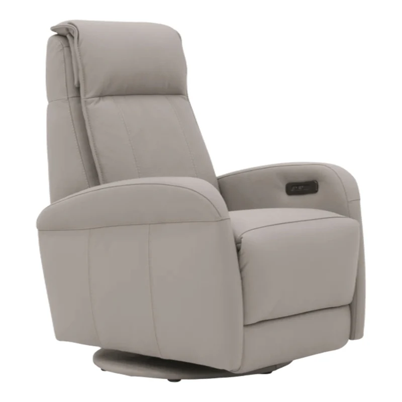 Fauteuil berçant, pivotant et inclinable motorisé en cuir - Florence F-17