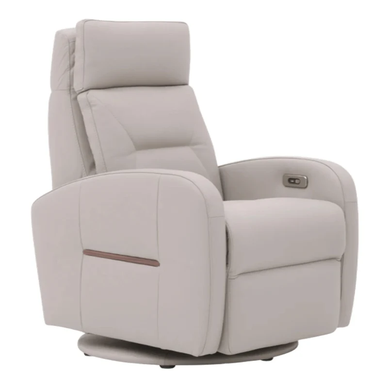 Fauteuil berçant, pivotant et inclinable motorisé en cuir - Florence F-28