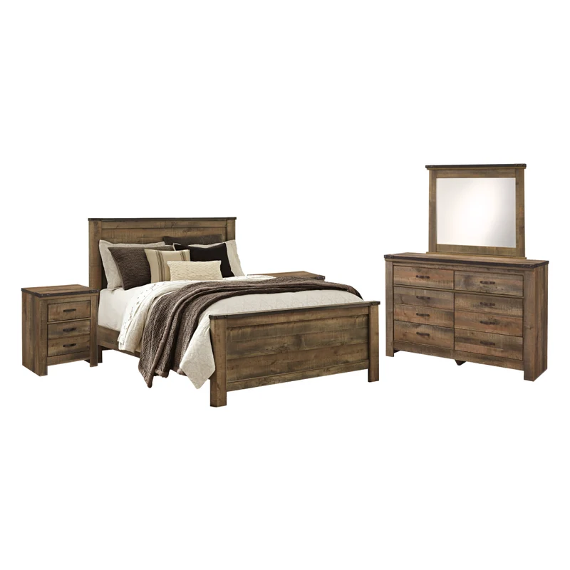 Mobilier de chambre à coucher 5 pièces Grand / Très grand - Trinell