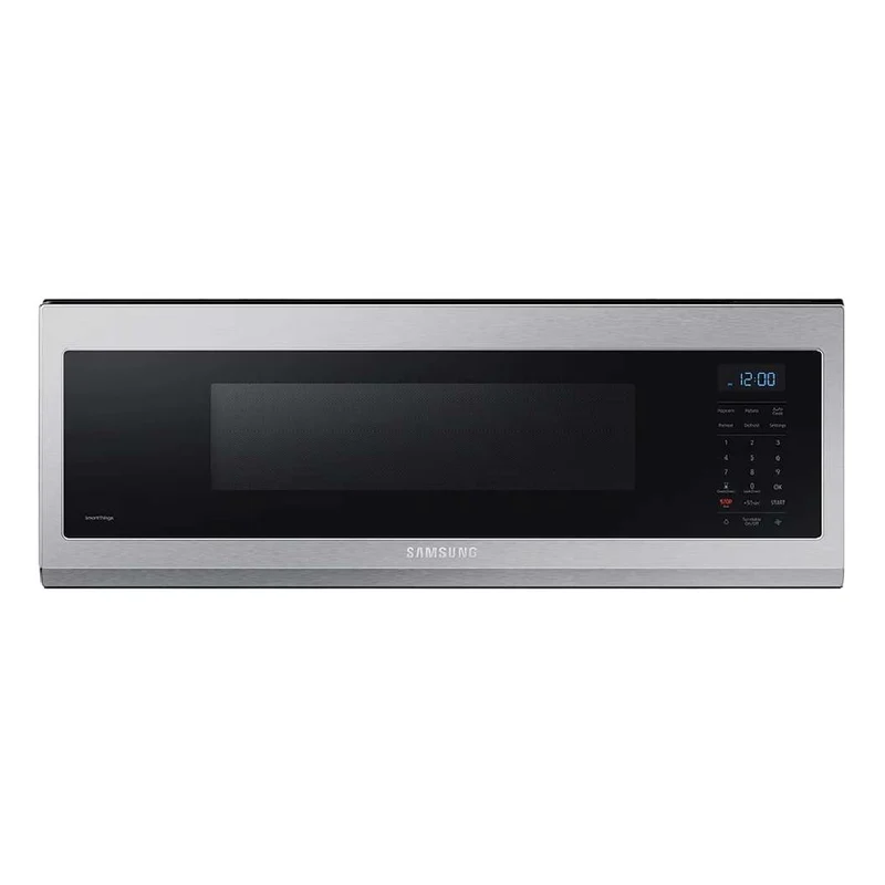 Micro-ondes à hotte intégrée 30 po, 1,1 pi³ Inox avec Commande vocale et Wi-Fi