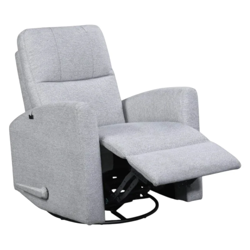 Fauteuil berçant, pivotant et inclinable en tissu - Florence