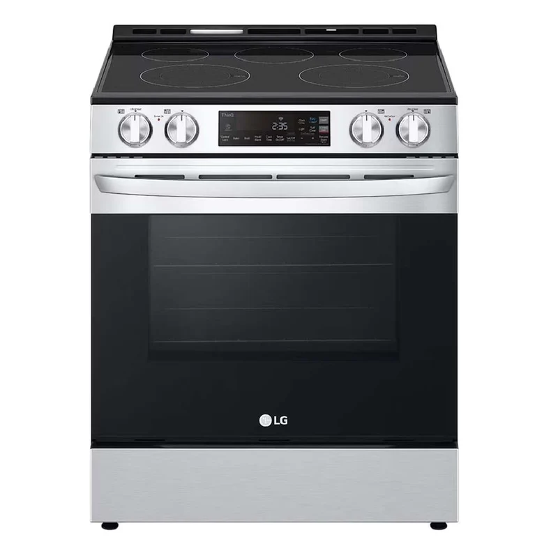 Cuisinière électrique encastrable 30 po, 6,3 pi³ Inox avec Éléments doubles UltraHeat™, EasyClean® et Wi-Fi