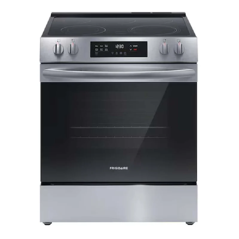 Cuisinière électrique 30 po, 5,3 pi³ Inox avec Élément EvenTemp™ et Nettoyage rapide à la vapeur