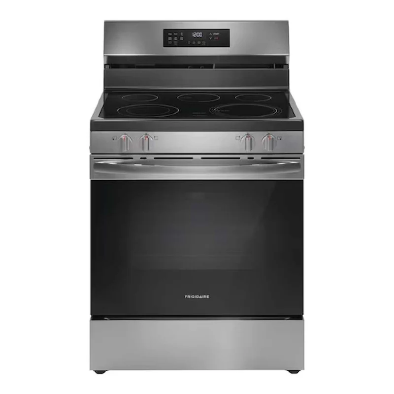 Cuisinière électrique 30 po, 5,3 pi³ Inox avec Élément EvenTemp™, Convection et Air Fry