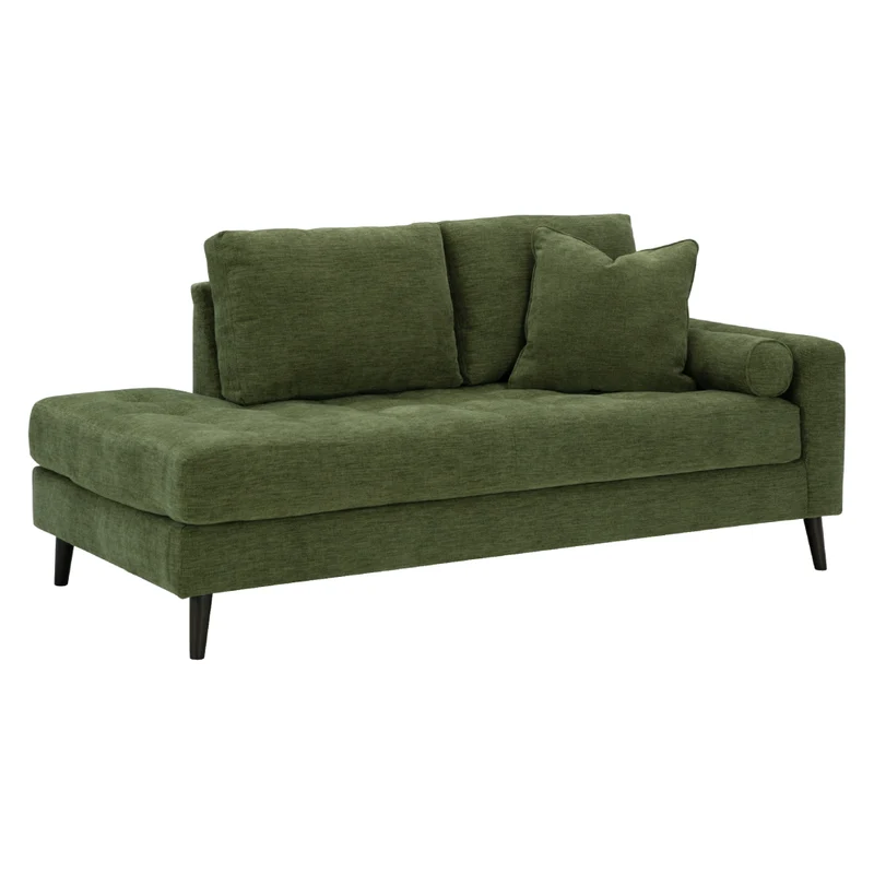 Chaise longue d'angle en tissu avec coussins - Bixler