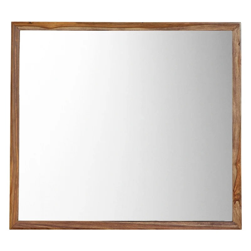 Miroir de bureau en bois/MDF brun naturel - Dressonni
