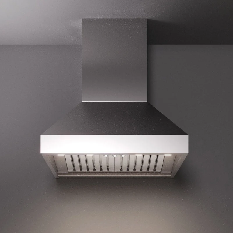 Hotte murale 30 po 600 CFM, Inox avec Filtres à chicanes professionnels - Pyramid Pro