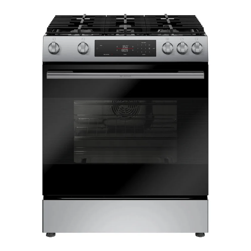 Cuisinière au gaz encastrable 30 po, 5,8 pi³ Inox avec Air Fry et Préchauffage rapide - Série 100