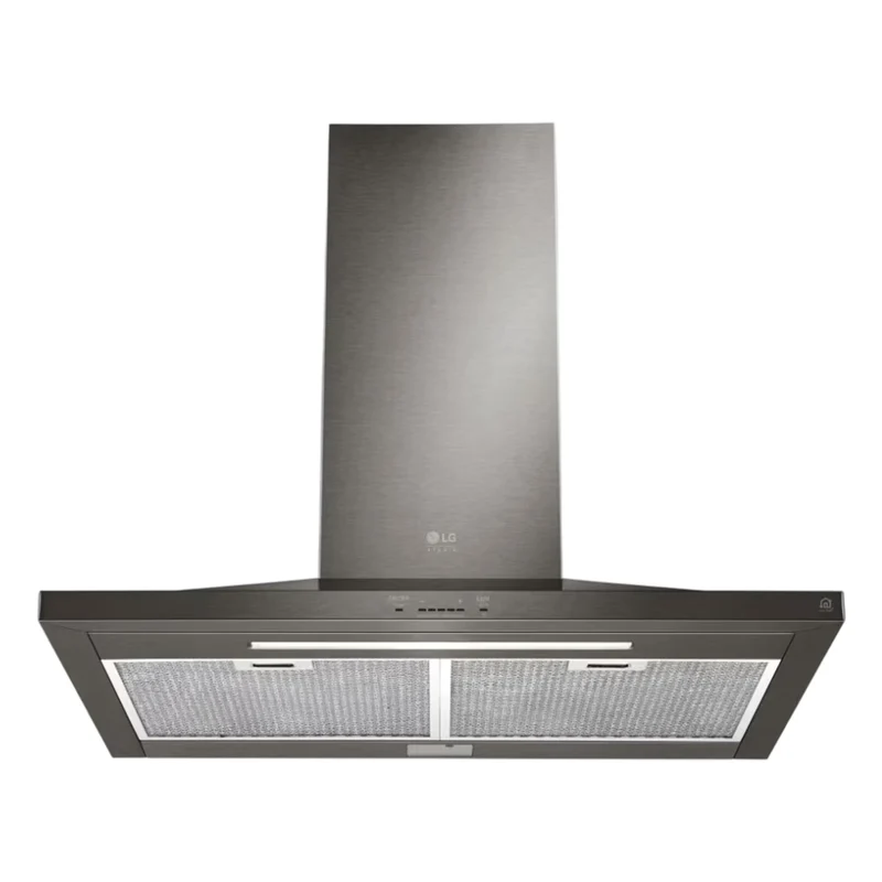 Hotte cheminée murale 30 po 600 CFM, Inox noir avec 5 vitesses et Wi-Fi