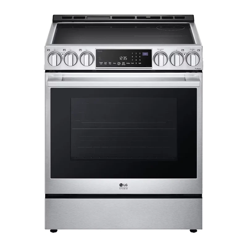 Cuisinière à induction encastrable 30 po 6,3 pi³ Inox avec Convection ProBake®, Air Fry et InstaView®